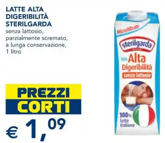 Esselunga LATTE ALTA DIGERIBILITÀ STERILGARDA senza lattosio, parzialmente scremato, 1 litro offerta