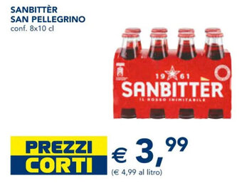 Esselunga SANBITTÈR SAN PELLEGRINO conf. 8x10 cl offerta