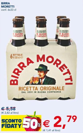 Esselunga BIRRA MORETTI conf. 6x33 cl offerta