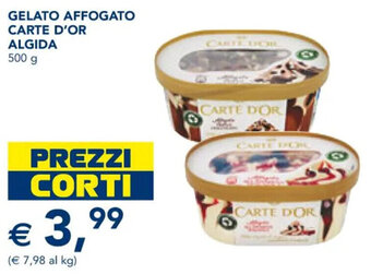 Esselunga GELATO AFFOGATO CARTE D'OR ALGIDA 500 g offerta