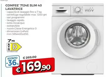 A&O Comfeè 7124E Slim 40 Lavatrice offerta