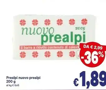A&O Prealpi Burro Nuovo 200 G(ml) offerta