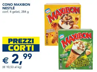 Esselunga CONO MAXIBON NESTLÉ conf. 4 gelati, 284 g offerta