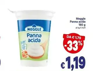 A&O Meggle Panna Acida 180 G(ml) offerta