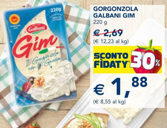 Esselunga GORGONZOLA GALBANI GIM 220 g offerta