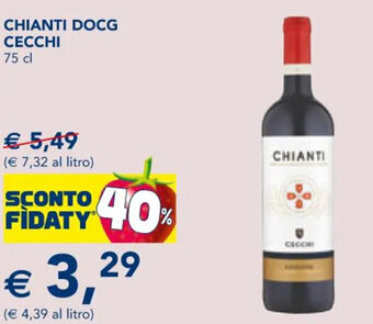 Esselunga CHIANTI DOCG CECCHI 75 cl offerta