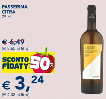 Esselunga PASSERINA CITRA 75 cl offerta