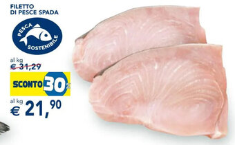 Esselunga FILETTO DI PESCE SPADA offerta