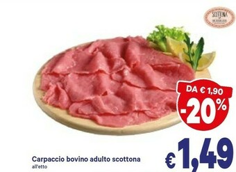 A&O Carpaccio Bovino Adulto Scottona offerta