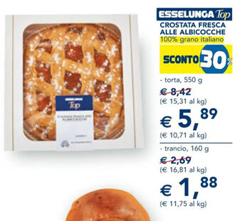 CROSTATA FRESCA ALLE ALBICOCCHE torta, 550 g