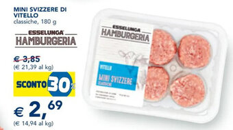 MINI SVIZZERE DI VITELLO classiche, 180 g