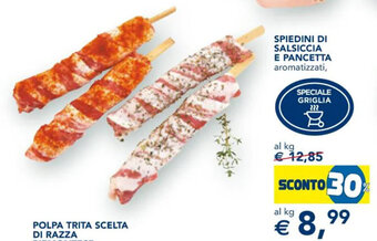 Esselunga SPIEDINI DI SALSICCIA E PANCETTA offerta
