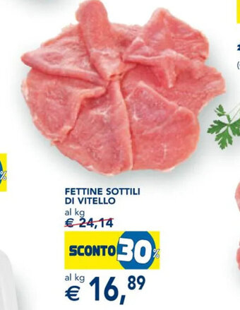 Esselunga FETTINE SOTTILI DI VITELLO offerta
