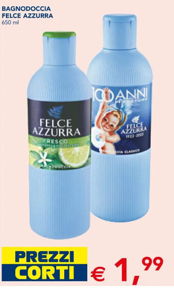 Esselunga BAGNODOCCIA FELCE AZZURRA 650 ml offerta