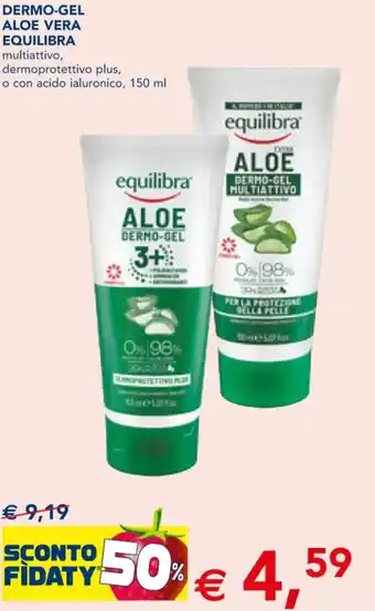Esselunga DERMO-GEL ALOE VERA EQUILIBRA multiattivo 150 ml offerta