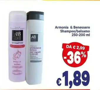 A&O Armonia & Benessere Shampoo/ Balsamo offerta