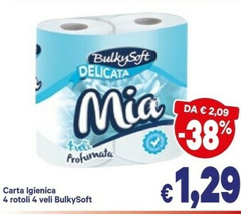 A&O Bulkysoft Carta Igienica offerta