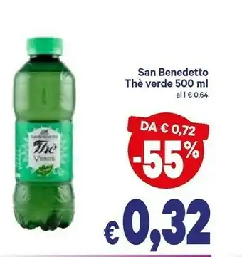 A&O San Benedetto Thè Verde Zero 500 G(ml) offerta