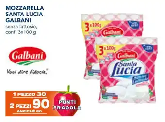 Esselunga MOZZARELLA SANTA LUCIA GALBANI senza lattosio, conf. 3x100 g offerta