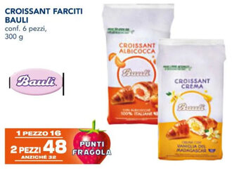 Esselunga CROISSANT FARCITI BAULI conf. 6 pezzi, 300 g offerta
