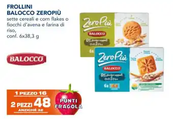 Esselunga FROLLINI BALOCCO ZEROPIÙ conf. 6x38,3 g offerta