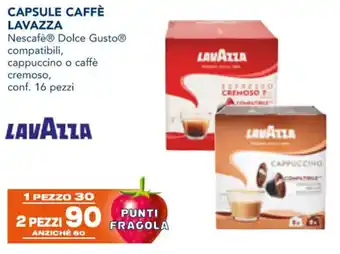 Esselunga CAPSULE CAFFÈ LAVAZZA conf. 16 pezzi offerta