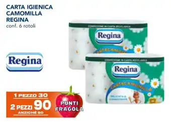 Esselunga CARTA IGIENICA CAMOMILLA REGINA conf. 6 rotoli offerta