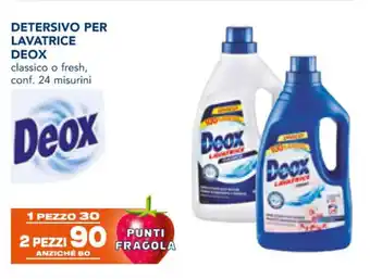 Esselunga DETERSIVO PER LAVATRICE DEOX classico o fresh, conf. 24 misurini offerta