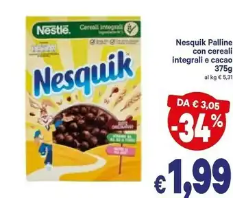 A&O Nestlè Nestlè - Cereali Nesquik 375 g(ml) offerta