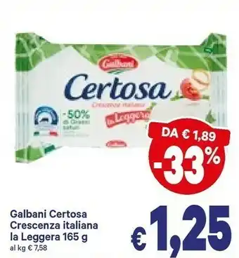 A&O Galbani Certosa Crescenza 165 G(ml) offerta
