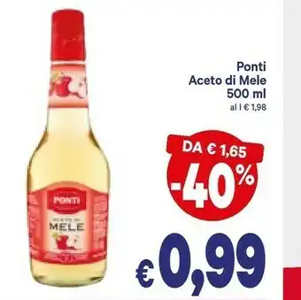 A&O Ponti Ponti - Aceto di Mele 750 g(ml) offerta