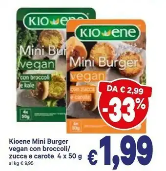 Kioene Mini Burger Vegan Con Zucca E Carote 200 G(ml)