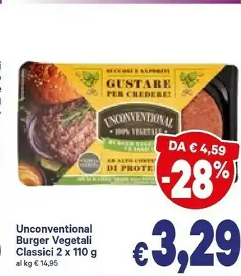 A&O Unconventional Burger Vegetali Classici offerta