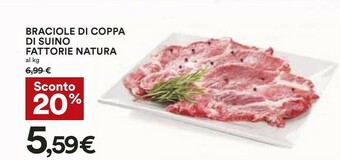 Coop Fattorie Natura Braciole Di Coppa Di Suino offerta