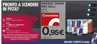Coop Red bull Energy Drink 250ml Bevanda Energetica Liquido offerta