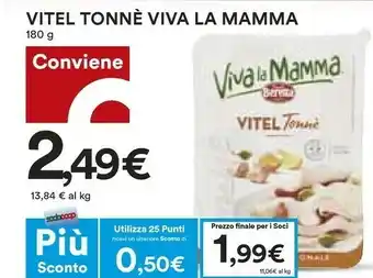 Coop Beretta Tacchino Tonnè Delicato Con Yogurt Viva La Mamma 180 G(ml) offerta