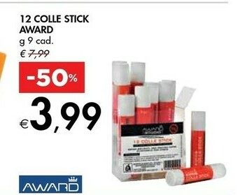 Bennet Award 12 Colle Stick offerta