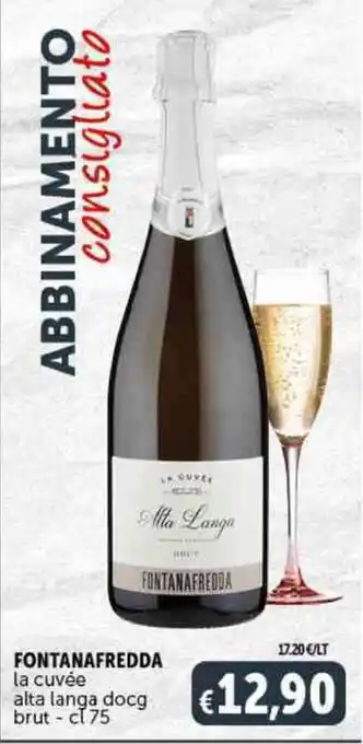 Deco Supermercati FONTANAFREDDA la cuvée alta langa docg brut - cl 75 offerta