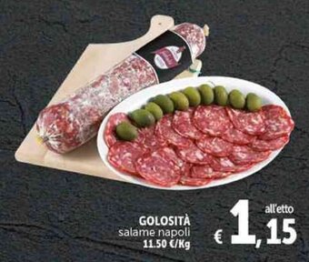 Deco Supermercati GOLOSITÀ salame napoli offerta