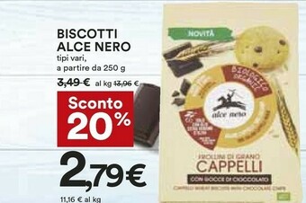 Coop Alce Nero Biscotti Di Farro Biologici 250 G(ml) offerta