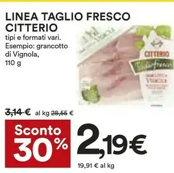 Coop Citterio Grancotto Di Vignola Prosciutto Cotto Di Alta Qualità 110 G(ml) offerta