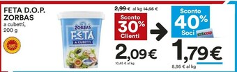 Coop Zorbas - Feta 200 G(ml) offerta