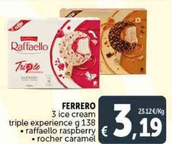 Deco Supermercati FERRERO 3 ice cream triple experience g 138 offerta