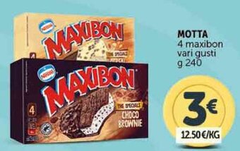 Deco Supermercati MOTTA 4 maxibon vari gusti g 240 offerta