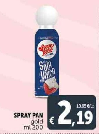 Deco Supermercati SPRAY PAN gold ml 200 offerta