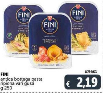 Deco Supermercati FINI antica bottega pasta ripiena vari gusti g 250 offerta