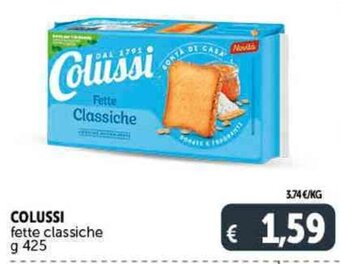 Deco Supermercati COLUSSI fette classiche g 425 offerta
