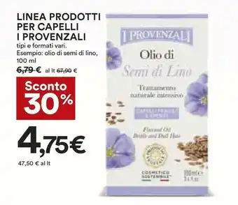 Coop I Provenzali Linea Prodotti Per Capelli offerta