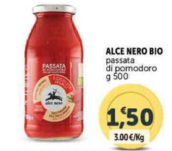 Deco Supermercati ALCE NERO BIO passata di pomodoro g 500 offerta