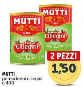 Deco Supermercati MUTTI pomodorini ciliegini g 400 offerta